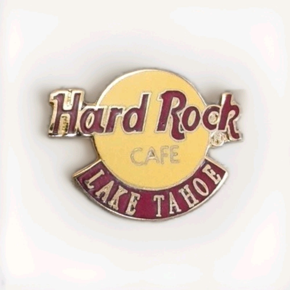 Hard Rock Cafe Lake Tahoe Logo Lapel  Hat Pin Pinback Tie Tac
